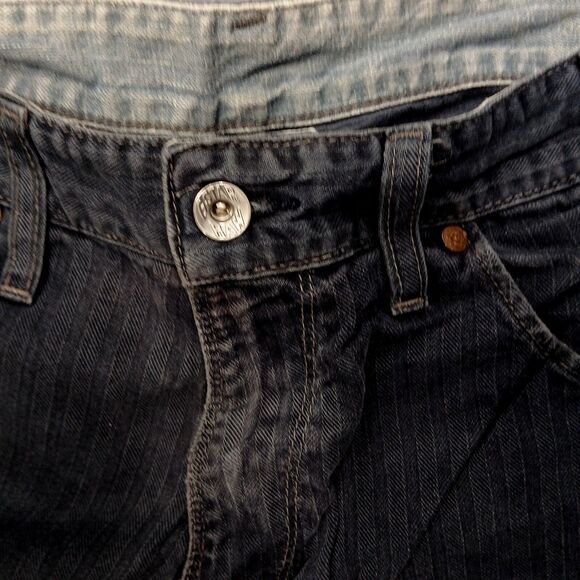 Vintage G-Star Raw Jeans 3301 Textured Stripe Blue Denim Men 33Wx32L NYC SAMPLE - Picture 6 of 9